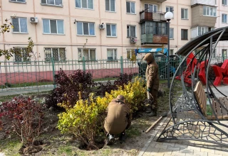 Благоустройство сквера по улице Ленинградской, Уссурийск